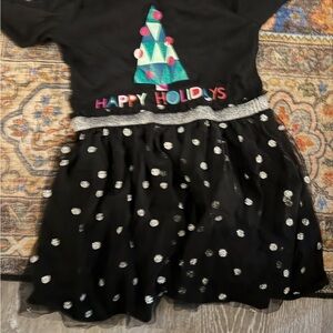 Cat & Jack Black Christmas dress